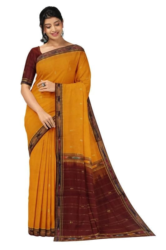 APCO Handloom (A Andhra Pradesh Govt Emporium)- Women's Traditional Pure Handloom Bandar (Polavaram) Cotton Saree | BCS0047