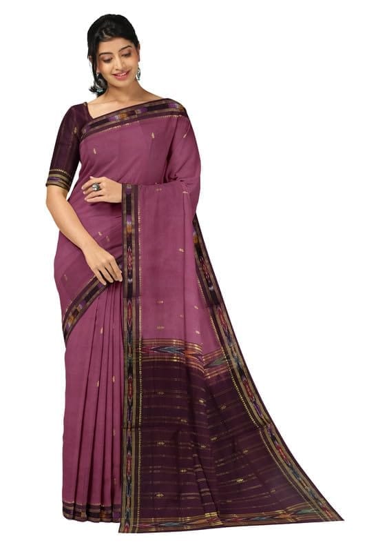 APCO Handloom (A Andhra Pradesh Govt Emporium)- Women's Traditional Pure Handloom Bandar (Polavaram) Cotton Saree | BCS0041 - Sarees | Buy online on ZillyBuy