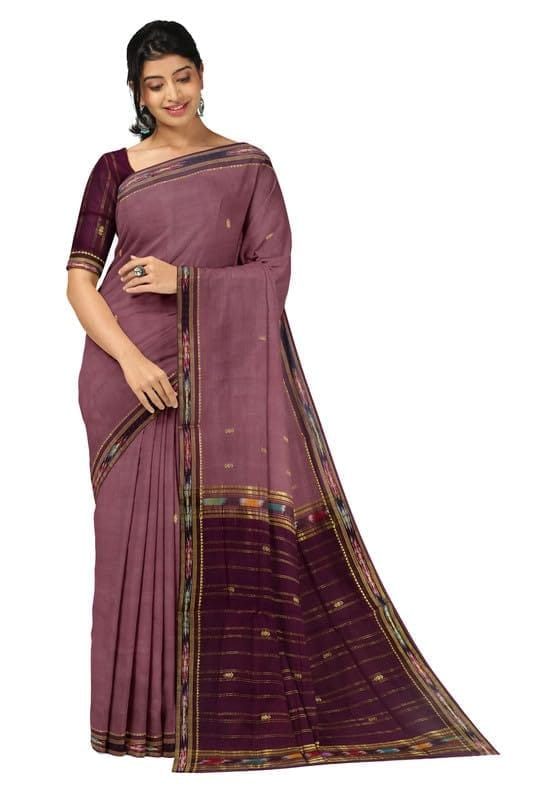 APCO Handloom (A Andhra Pradesh Govt Emporium)- Women's Traditional Pure Handloom Bandar (Polavaram) Cotton Saree | BCS0045 - Sarees | Buy online on ZillyBuy