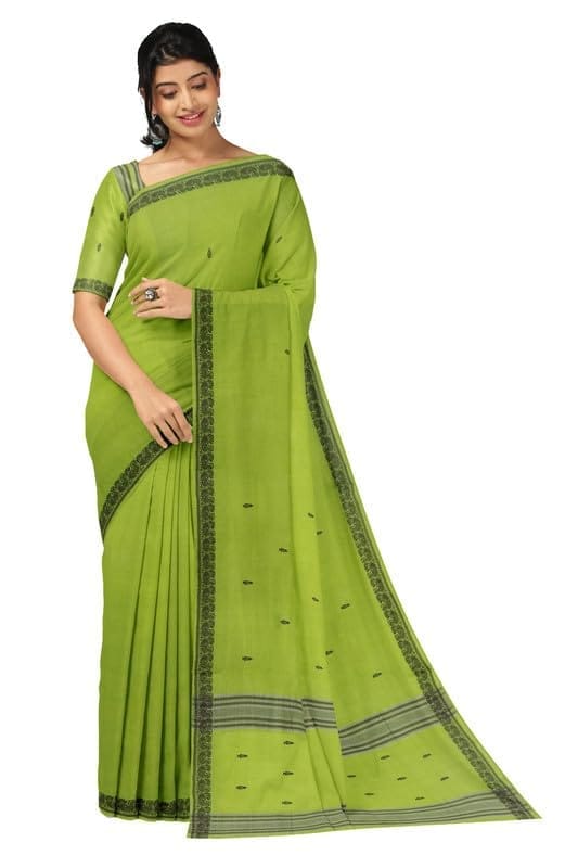 APCO Handloom (A Andhra Pradesh Govt Emporium)- Women's Traditional Pure Handloom Bandar (Polavaram) Cotton Saree | BCS0037 - Sarees | Buy online on ZillyBuy