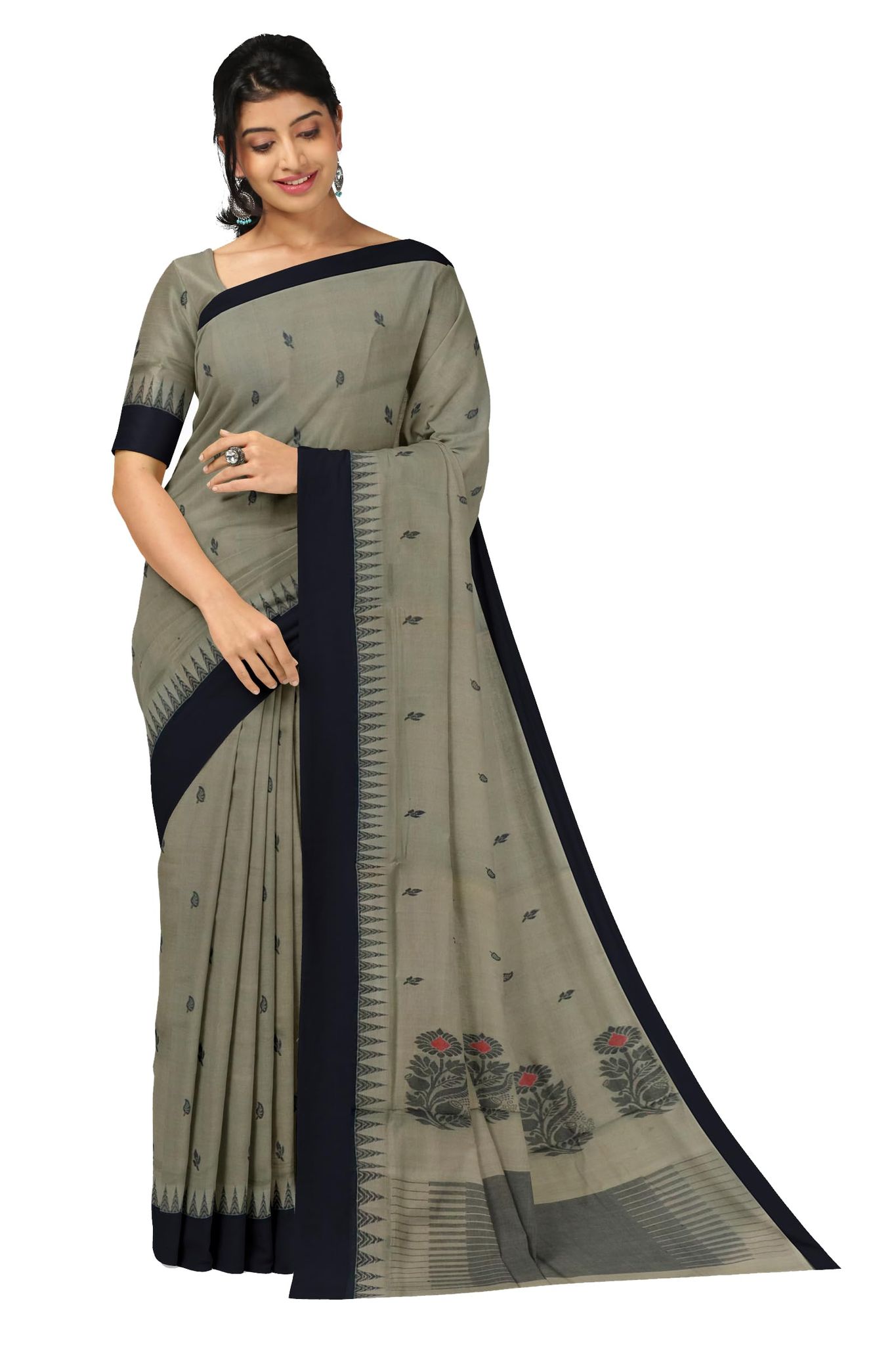 APCO Handloom (A Andhra Pradesh Govt Emporium)- Women's Traditional Pure Handloom Rajahmundry/Angara Cotton Saree | ACS0059