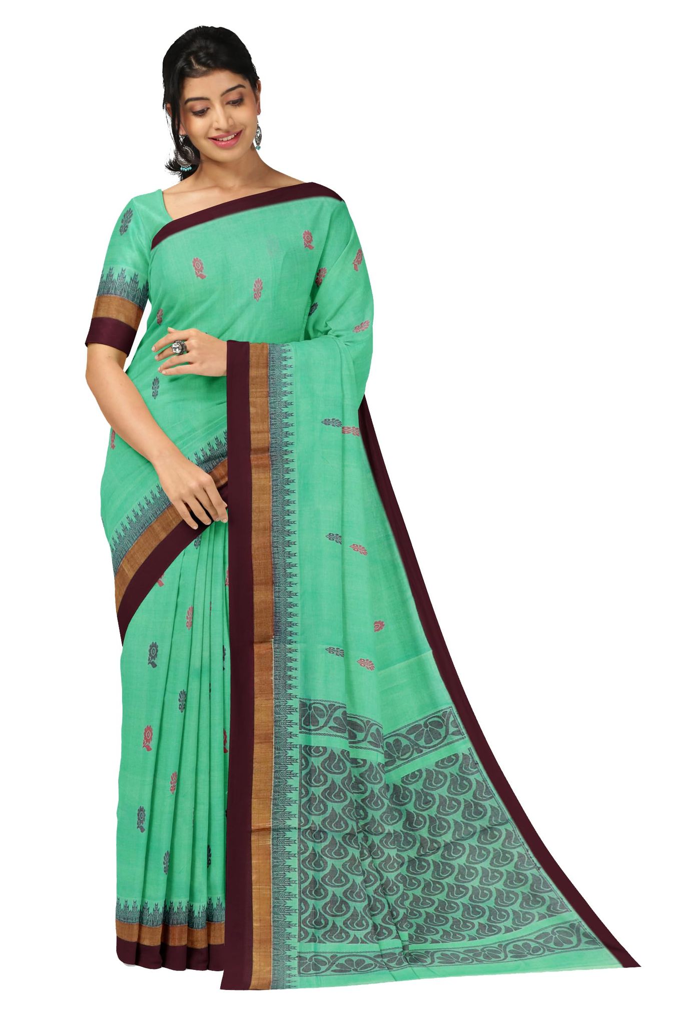 APCO Handloom (A Andhra Pradesh Govt Emporium)- Women's Traditional Pure Handloom Rajahmundry/Angara Cotton Saree | ACS0046