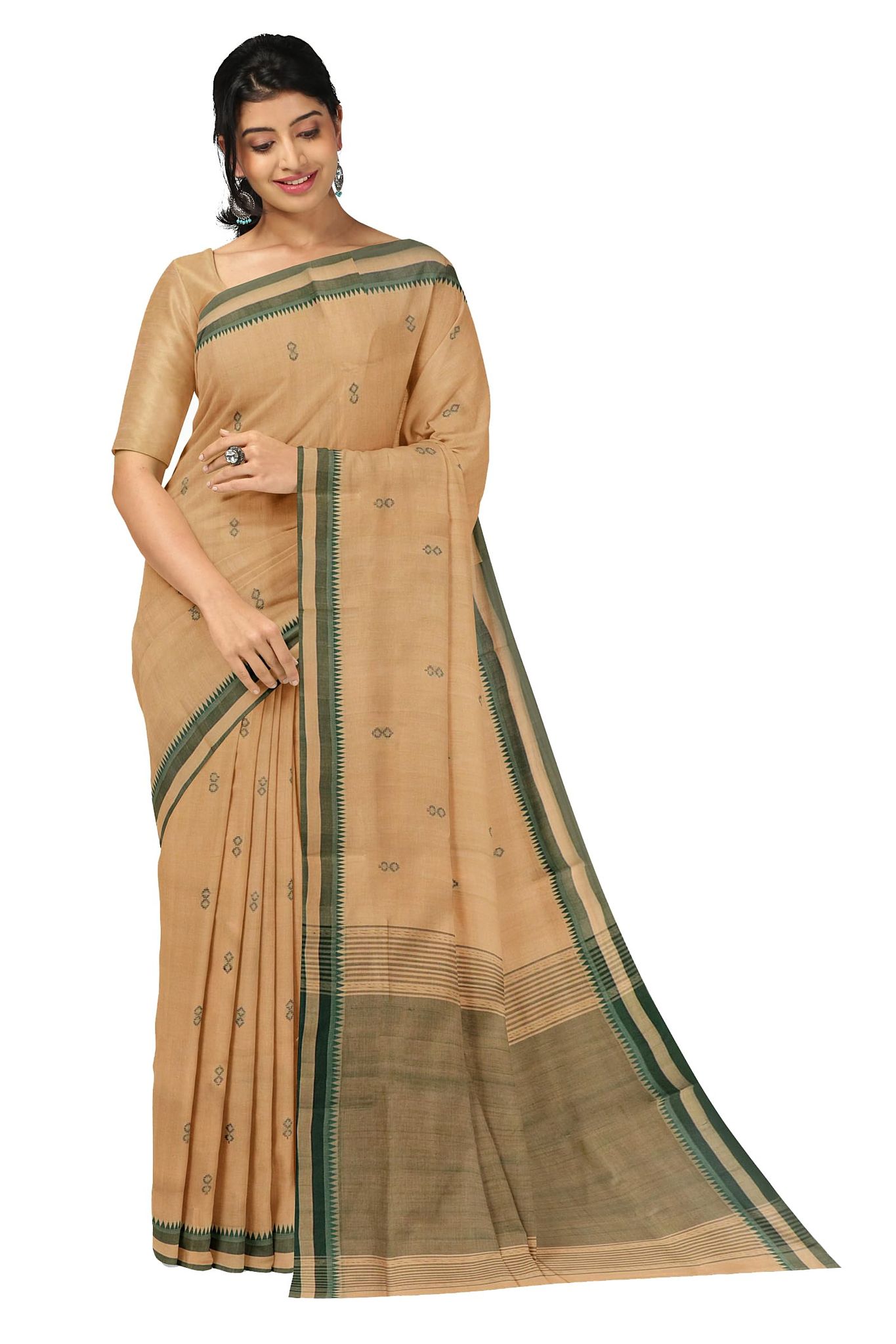 APCO Handloom (A Andhra Pradesh Govt Emporium)- Women's Traditional Pure Handloom Rajahmundry/Angara Cotton Saree | ACS0039