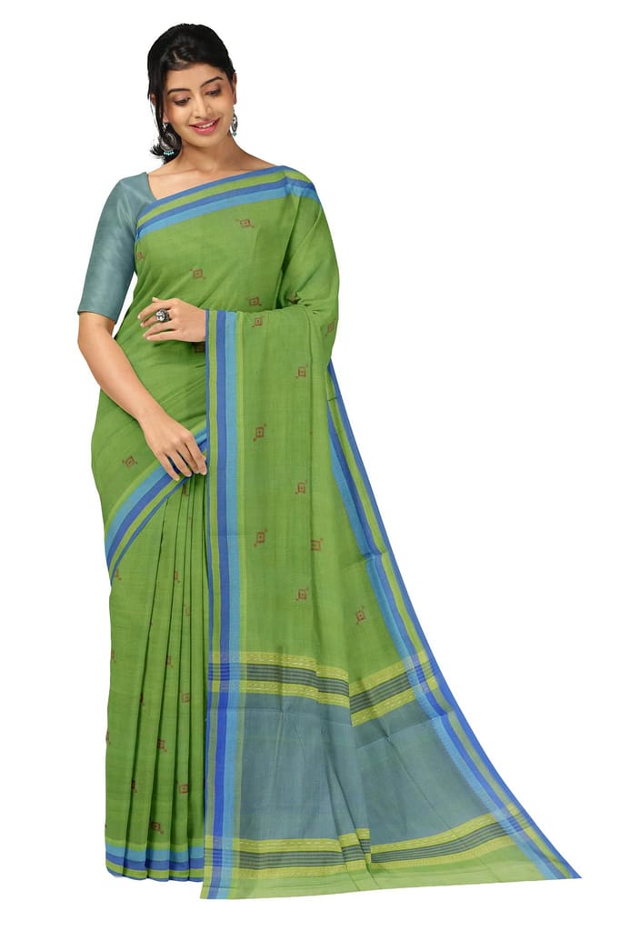 APCO Handloom (A Andhra Pradesh Govt Emporium)- Women's Traditional Pure Handloom Rajahmundry/Angara Cotton Saree | ACS0035 - Sarees | Buy online on ZillyBuy