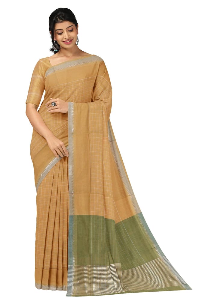 APCO Handloom (A Andhra Pradesh Govt Emporium)- Women's Traditional Pure Handloom Rajahmundry/Angara Cotton Saree | ACS0032 - Sarees | Buy online on ZillyBuy