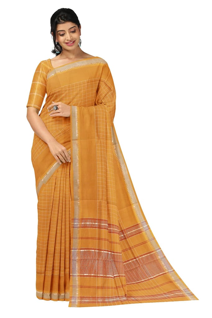 APCO Handloom (A Andhra Pradesh Govt Emporium)- Women's Traditional Pure Handloom Rajahmundry/Angara Cotton Saree | ACS0029 - Sarees | Buy online on ZillyBuy