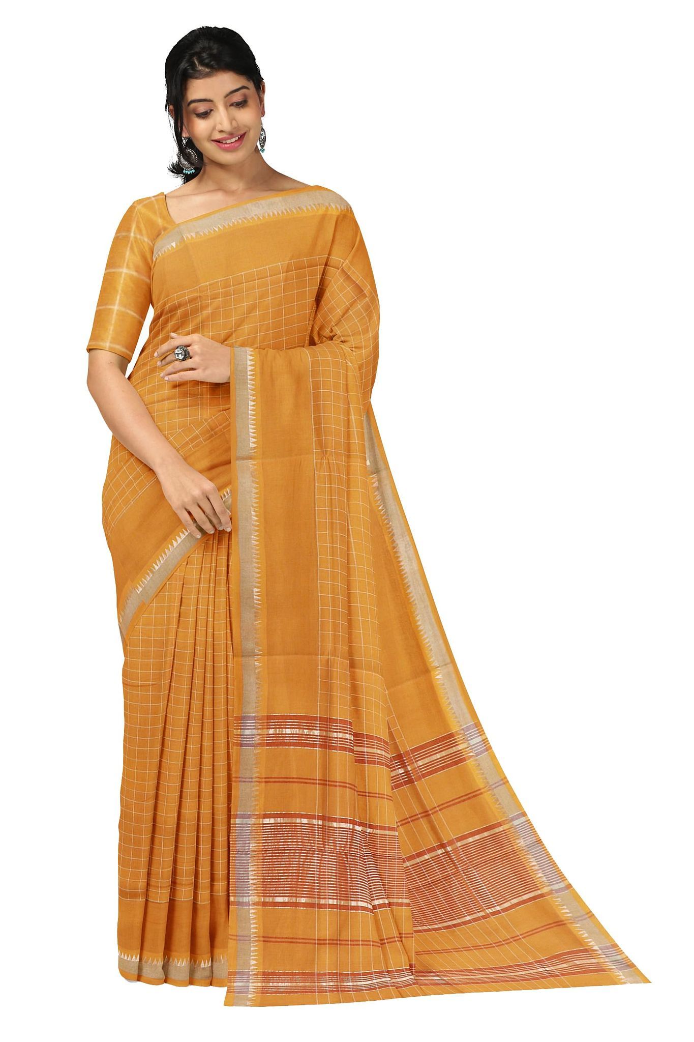 APCO Handloom (A Andhra Pradesh Govt Emporium)- Women's Traditional Pure Handloom Rajahmundry/Angara Cotton Saree | ACS0029
