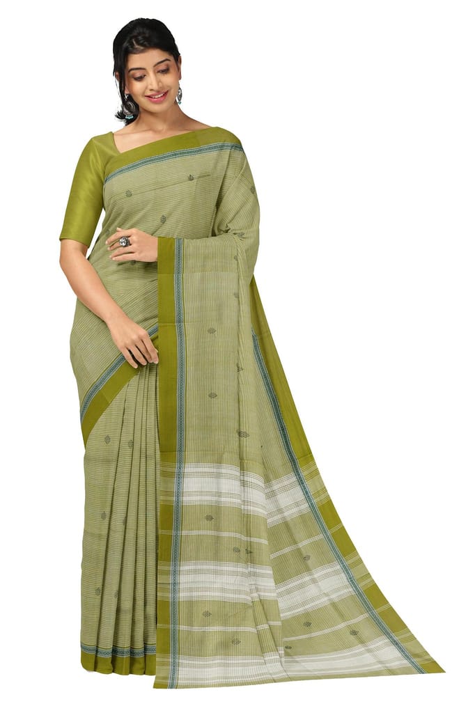 APCO Handloom (A Andhra Pradesh Govt Emporium)- Women's Traditional Pure Handloom Rajahmundry/Angara Cotton Saree | ACS0020 - Sarees | Buy online on ZillyBuy