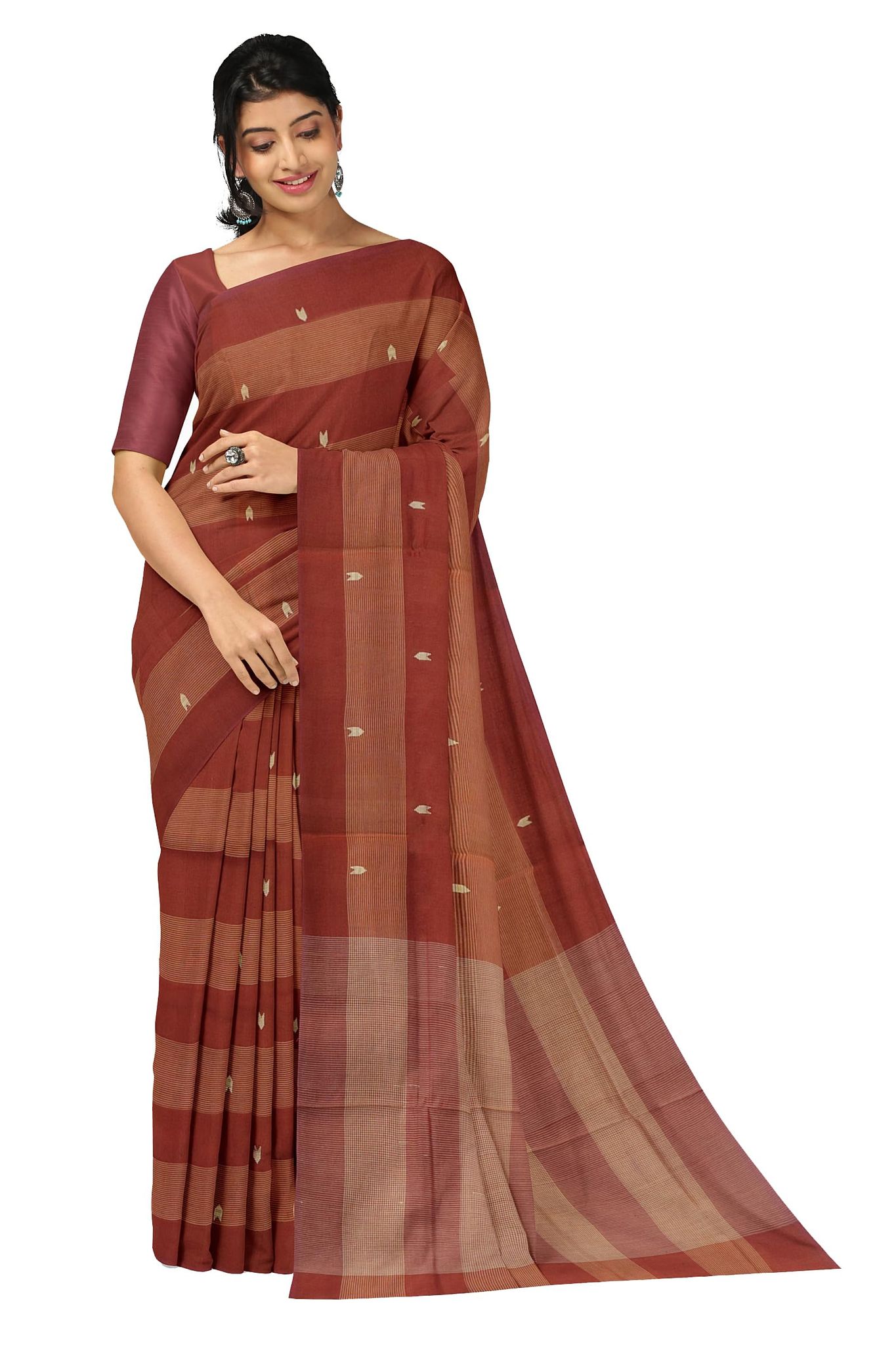 APCO Handloom (A Andhra Pradesh Govt Emporium)- Women's Traditional Pure Handloom Rajahmundry/Angara Cotton Saree | ACS0002