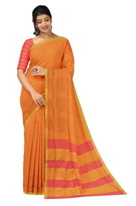 APCO Handloom (A Andhra Pradesh Govt Emporium)- Women's Traditional Pure Handloom Mangalagiri Cotton Saree | A0062MNG