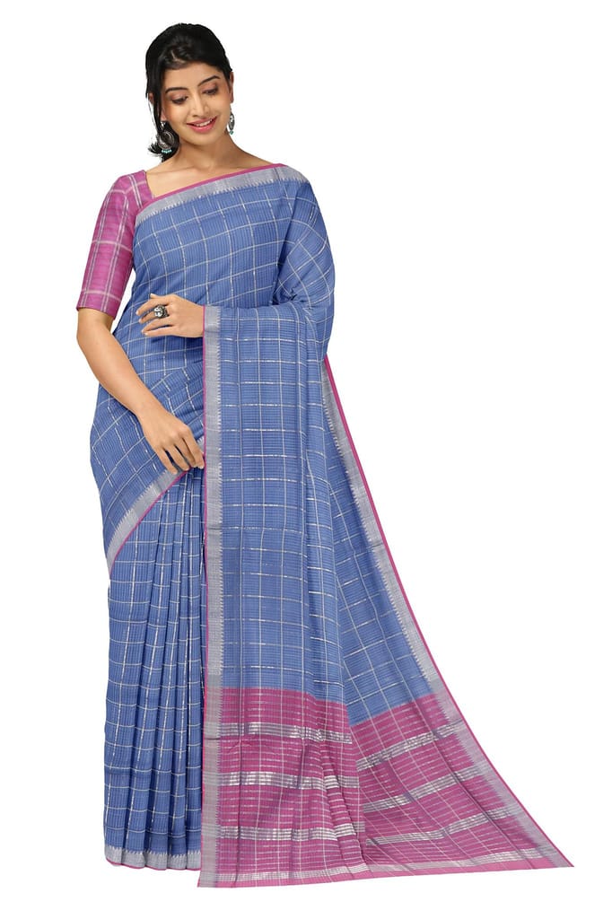 APCO Handloom (A Andhra Pradesh Govt Emporium)- Women's Traditional Pure Handloom Mangalagiri Cotton Saree | A0025MNG - Sarees | Buy online on ZillyBuy