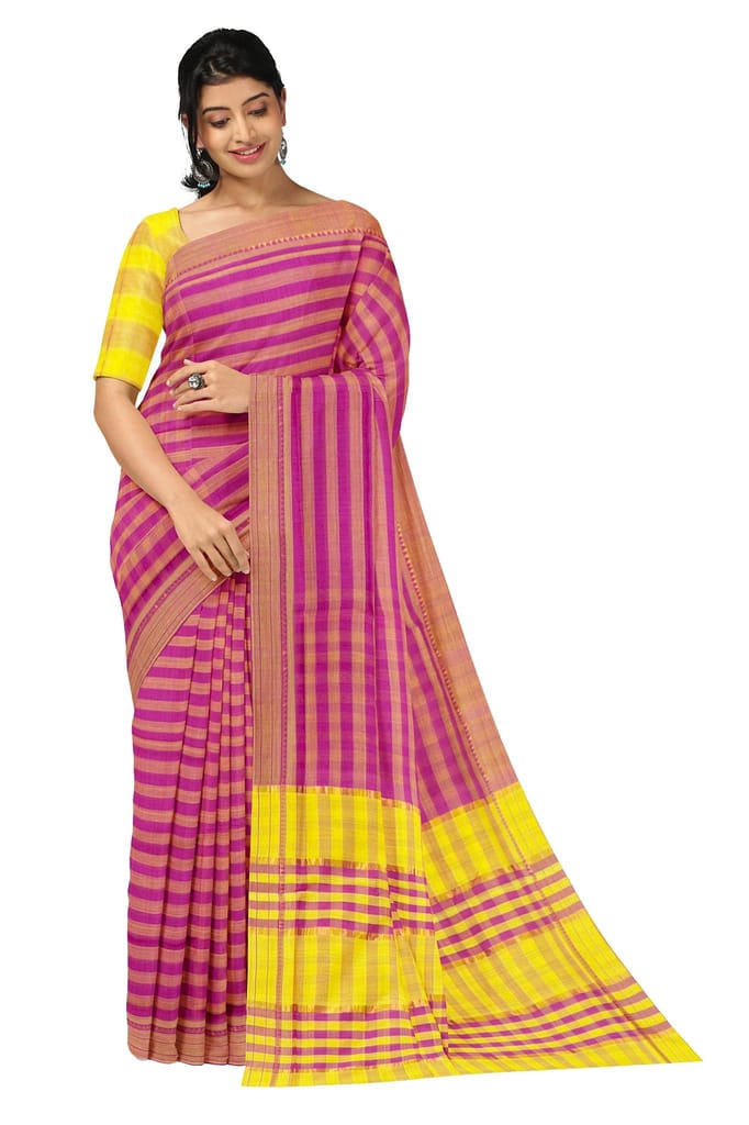 APCO Handloom (A Andhra Pradesh Govt Emporium)- Women's Traditional Pure Handloom Mangalagiri Cotton Saree | A0033MNG - Sarees | Buy online on ZillyBuy