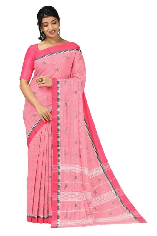 APCO Handloom - Women's Rahajmundry Pure Cotton Grey Handloom Saree (Angara Handloom Saree) 20 - Sarees | Buy online on ZillyBuy