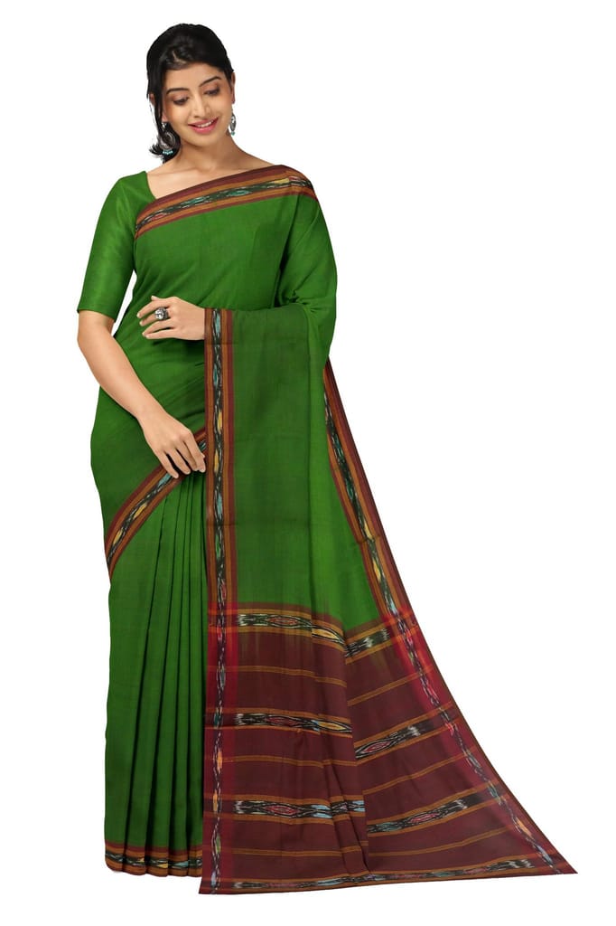 APCO Handloom (A Andhra Pradesh Govt Emporium)- Women's Traditional Pure Handloom Bandar/Polavaram Blue Cotton Saree | PBS0063 - Sarees | Buy online on ZillyBuy