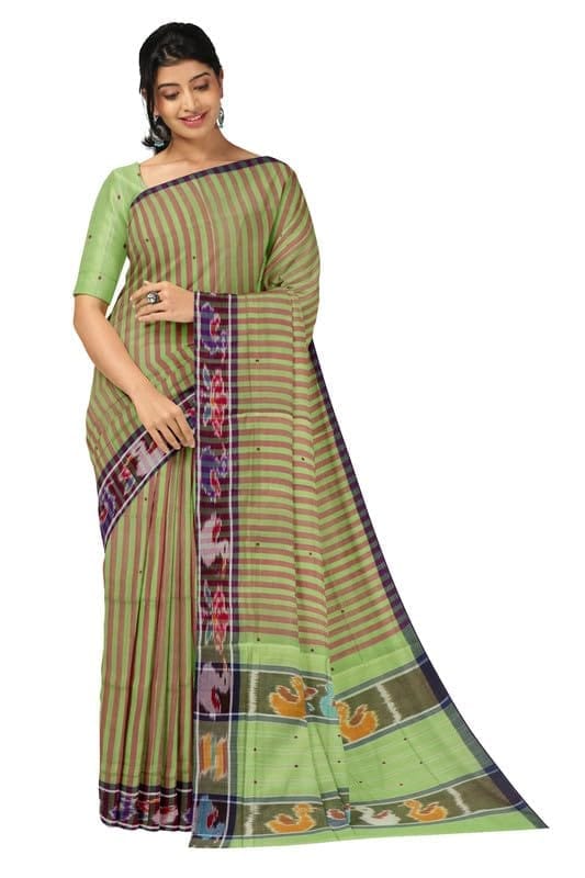 APCO Handloom (A Andhra Pradesh Govt Emporium)- Women's Traditional Pure Handloom Dulla Cotton Saree | DL0091 - Sarees | Buy online on ZillyBuy