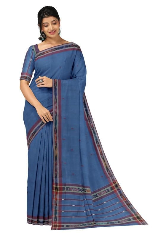 APCO Handloom (A Andhra Pradesh Govt Emporium)- Women's Traditional Pure Handloom Dulla Cotton Saree | DL0049 - Sarees | Buy online on ZillyBuy