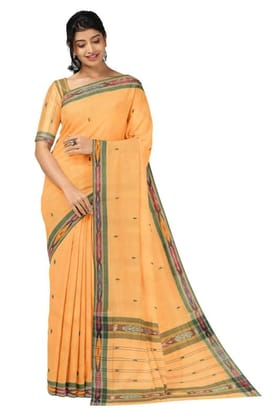 APCO Handloom (A Andhra Pradesh Govt Emporium)- Women's Traditional Pure Handloom Dulla Cotton Saree | DL0046