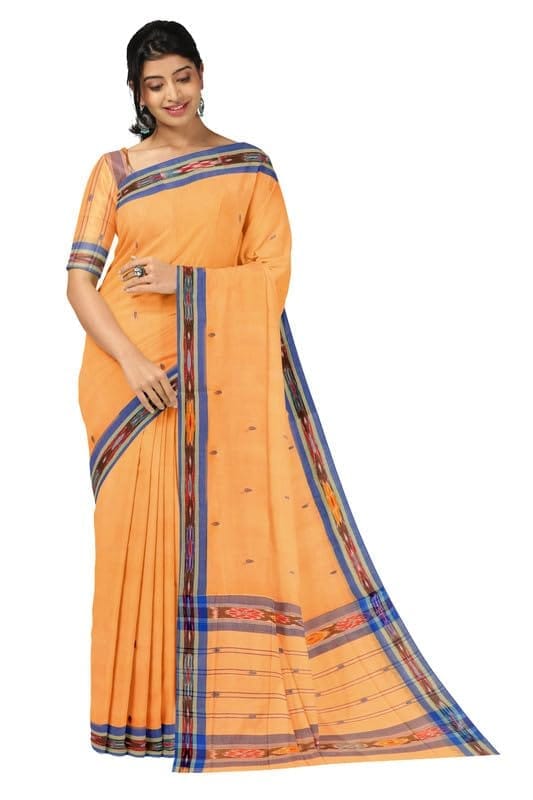 APCO Handloom (A Andhra Pradesh Govt Emporium)- Women's Traditional Pure Handloom Dulla Cotton Saree | DL0048 - Sarees | Buy online on ZillyBuy
