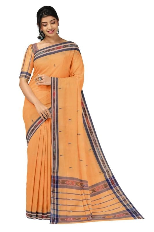APCO Handloom (A Andhra Pradesh Govt Emporium)- Women's Traditional Pure Handloom Dulla Cotton Saree | DL0044 - Sarees | Buy online on ZillyBuy