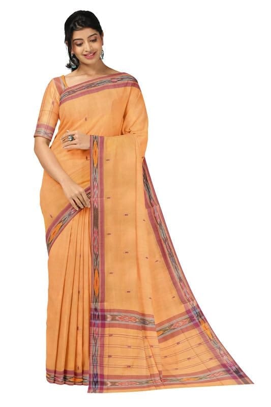 APCO Handloom (A Andhra Pradesh Govt Emporium)- Women's Traditional Pure Handloom Dulla Cotton Saree | DL0042 - Sarees | Buy online on ZillyBuy