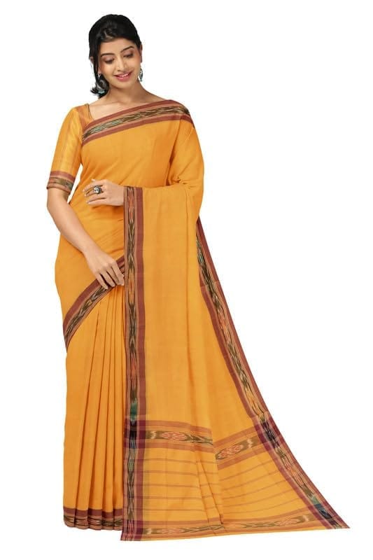 APCO Handloom (A Andhra Pradesh Govt Emporium)- Women's Traditional Pure Handloom Dulla Cotton Saree | DL0030 - Sarees | Buy online on ZillyBuy