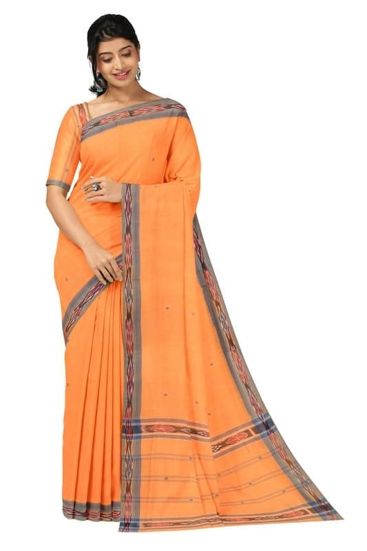 APCO Handloom (A Andhra Pradesh Govt Emporium)- Women's Traditional Pure Handloom Dulla Cotton Saree | DL0017 - Sarees | Buy online on ZillyBuy