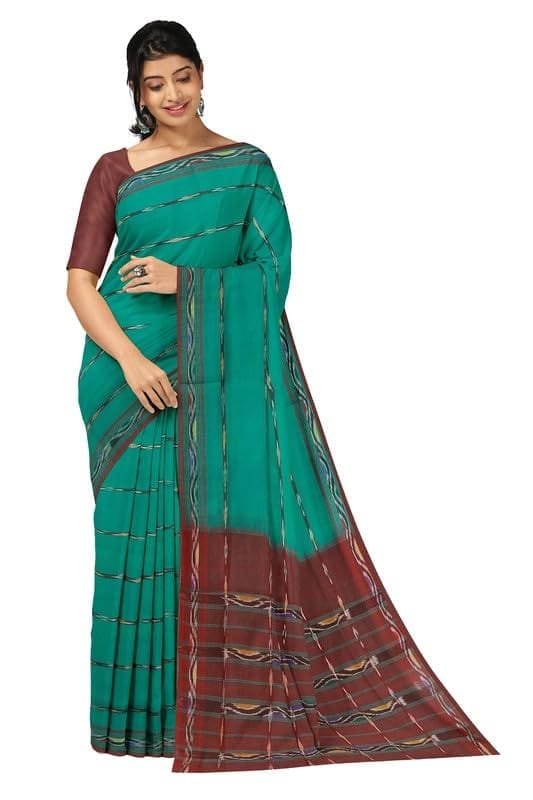 APCO Handloom (A Andhra Pradesh Govt Emporium)- Women's Traditional Pure Handloom Dulla Cotton Saree | DCS0015 - Sarees | Buy online on ZillyBuy