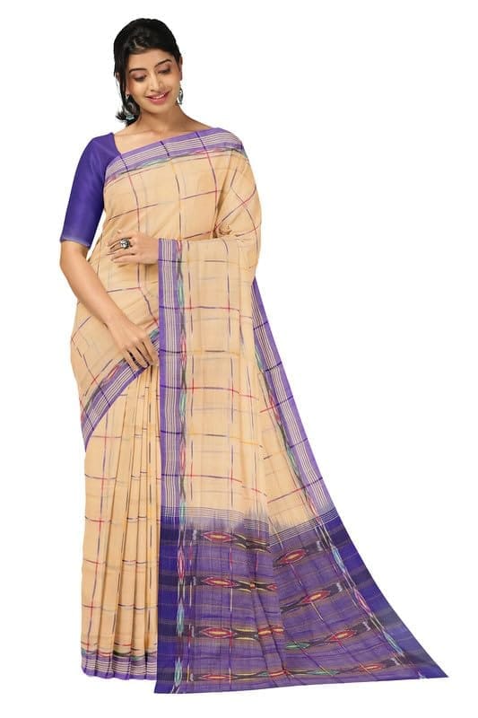 APCO Handloom (A Andhra Pradesh Govt Emporium)- Women's Traditional Pure Handloom Dulla Cotton Saree | DCS0003 - Sarees | Buy online on ZillyBuy