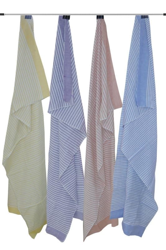 APCO Handloom (A Andhra Pradesh Govt Emporium)- Pure Handloom Chengai Cotton Towels | CTL0015 (Set of 4) - Sarees | Buy online on ZillyBuy