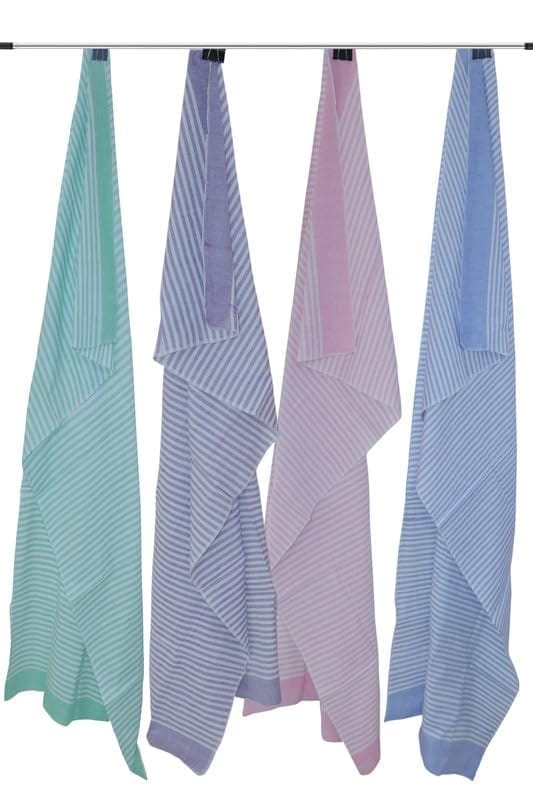 APCO Handloom (A Andhra Pradesh Govt Emporium)- Pure Handloom Chengai Cotton Towels | CTL0012 (Set of 4) - Sarees | Buy online on ZillyBuy