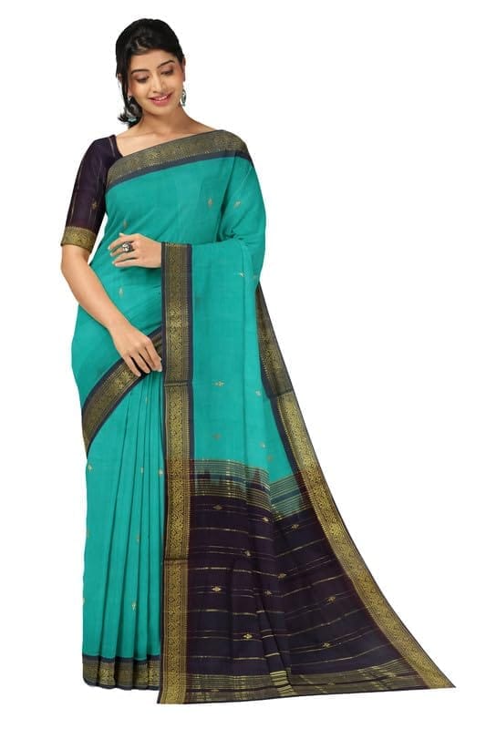 APCO Handloom (A Andhra Pradesh Govt Emporium)- Women's Traditional Pure Handloom Bandar (Polavaram) Cotton Saree | BCS0070 - Sarees | Buy online on ZillyBuy