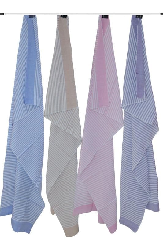 APCO Handloom (A Andhra Pradesh Govt Emporium)- Pure Handloom Chengai Cotton Towels | CTL0003 (Set of 4) - Sarees | Buy online on ZillyBuy