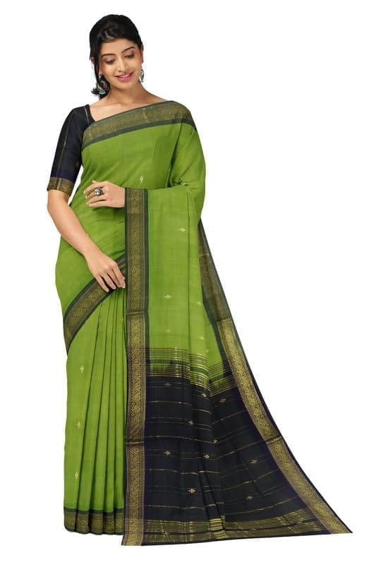 APCO Handloom (A Andhra Pradesh Govt Emporium)- Women's Traditional Pure Handloom Bandar (Polavaram) Cotton Saree | BCS0062 - Sarees | Buy online on ZillyBuy
