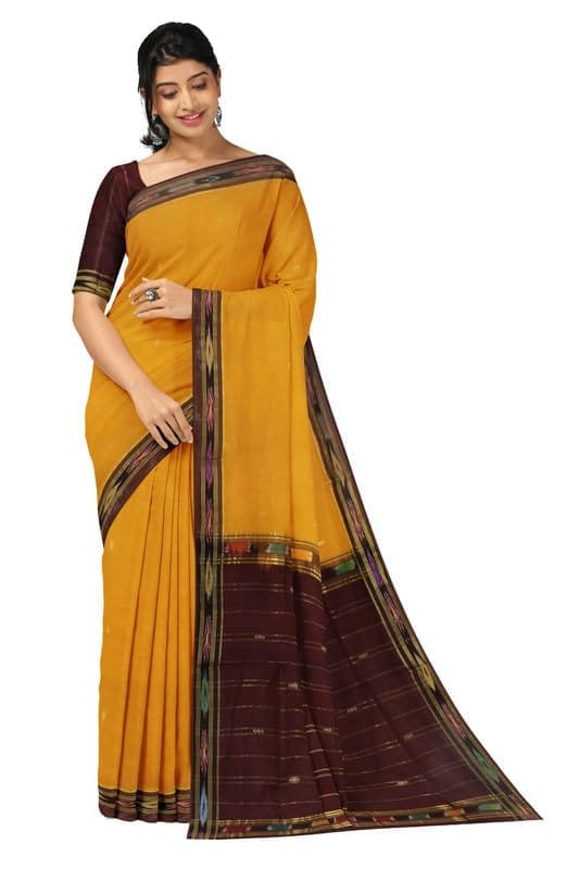 APCO Handloom (A Andhra Pradesh Govt Emporium)- Women's Traditional Pure Handloom Bandar (Polavaram) Cotton Saree | BCS0053 - Sarees | Buy online on ZillyBuy