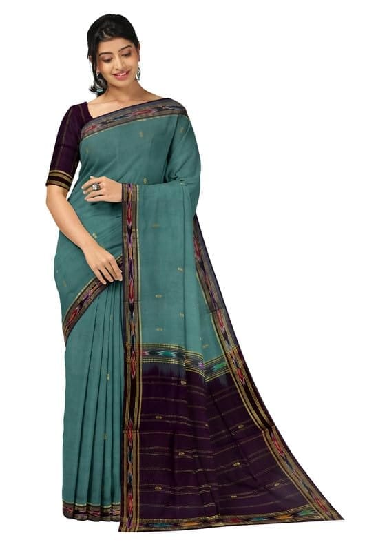 APCO Handloom (A Andhra Pradesh Govt Emporium)- Women's Traditional Pure Handloom Bandar (Polavaram) Cotton Saree | BCS0054 - Sarees | Buy online on ZillyBuy