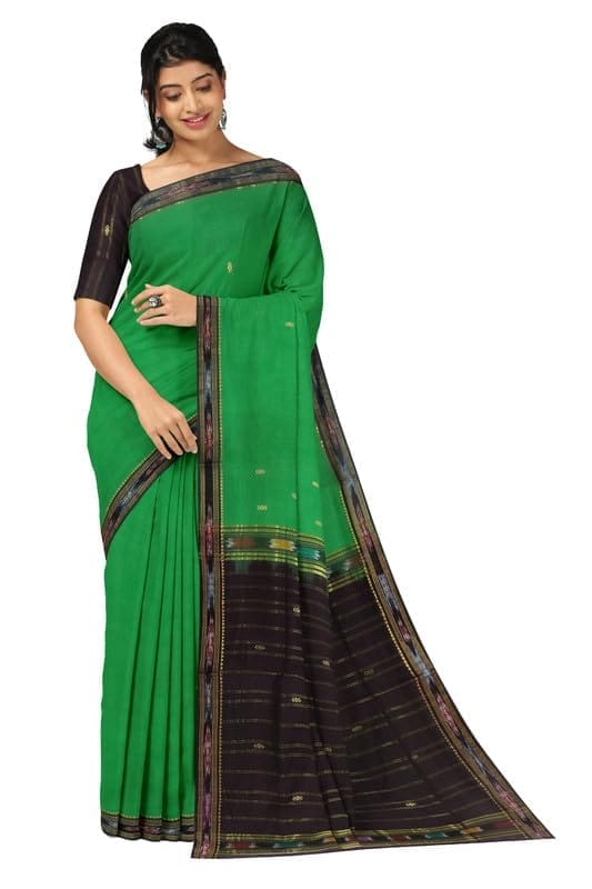 APCO Handloom (A Andhra Pradesh Govt Emporium)- Women's Traditional Pure Handloom Bandar (Polavaram) Cotton Saree | BCS0042 - Sarees | Buy online on ZillyBuy