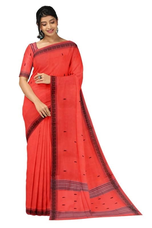 APCO Handloom (A Andhra Pradesh Govt Emporium)- Women's Traditional Pure Handloom Bandar (Polavaram) Cotton Saree | BCS0040 - Sarees | Buy online on ZillyBuy