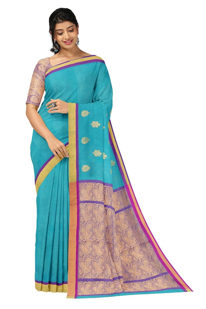 APCO Handloom (A Andhra Pradesh Govt Emporium)- Women's Traditional Pure Handloom Madhavaram Cotton Saree | B0085MDVRM - Sarees | Buy online on ZillyBuy