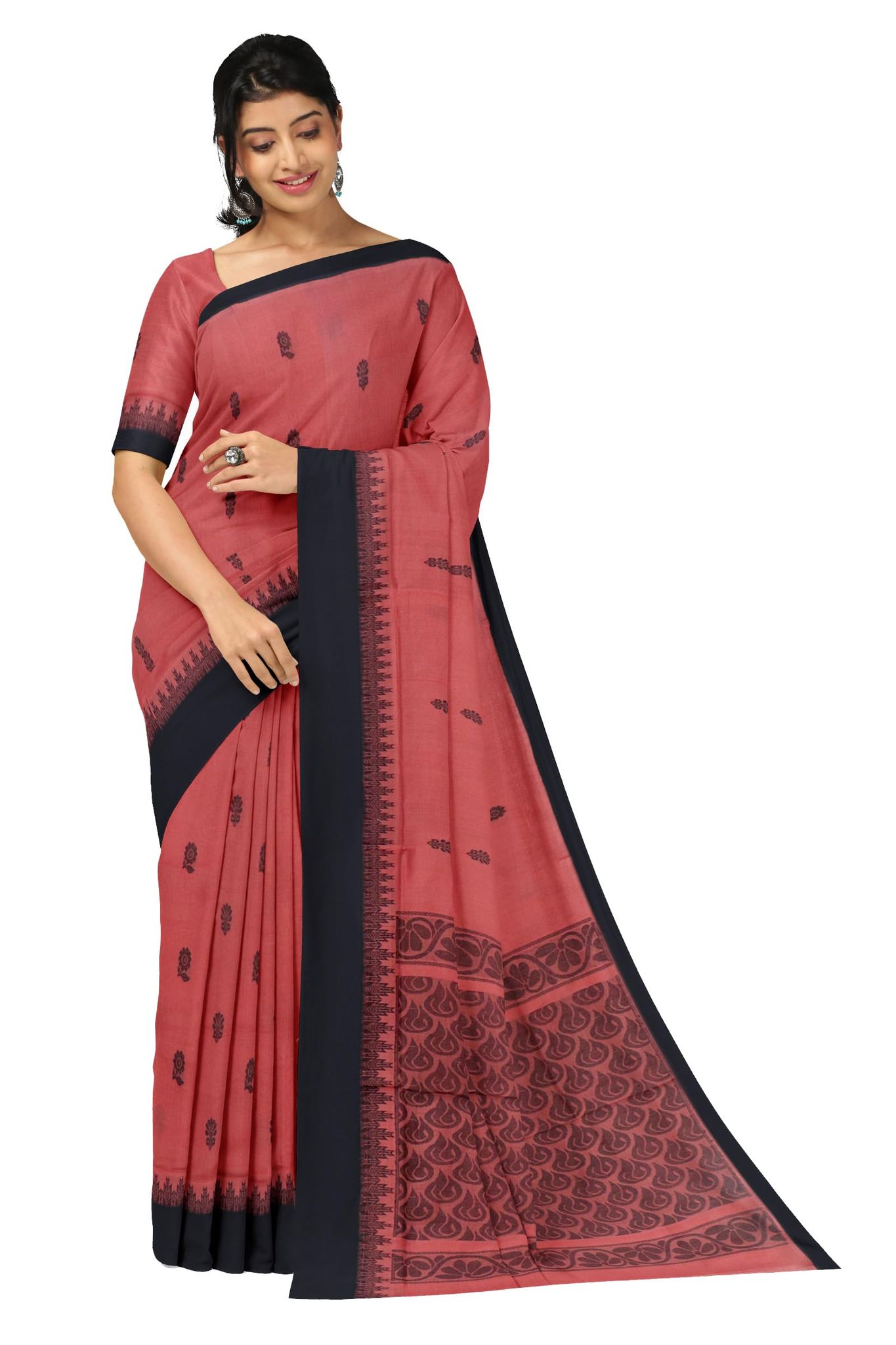 APCO Handloom (A Andhra Pradesh Govt Emporium)- Women's Traditional Pure Handloom Rajahmundry/Angara Cotton Saree | ACS0049