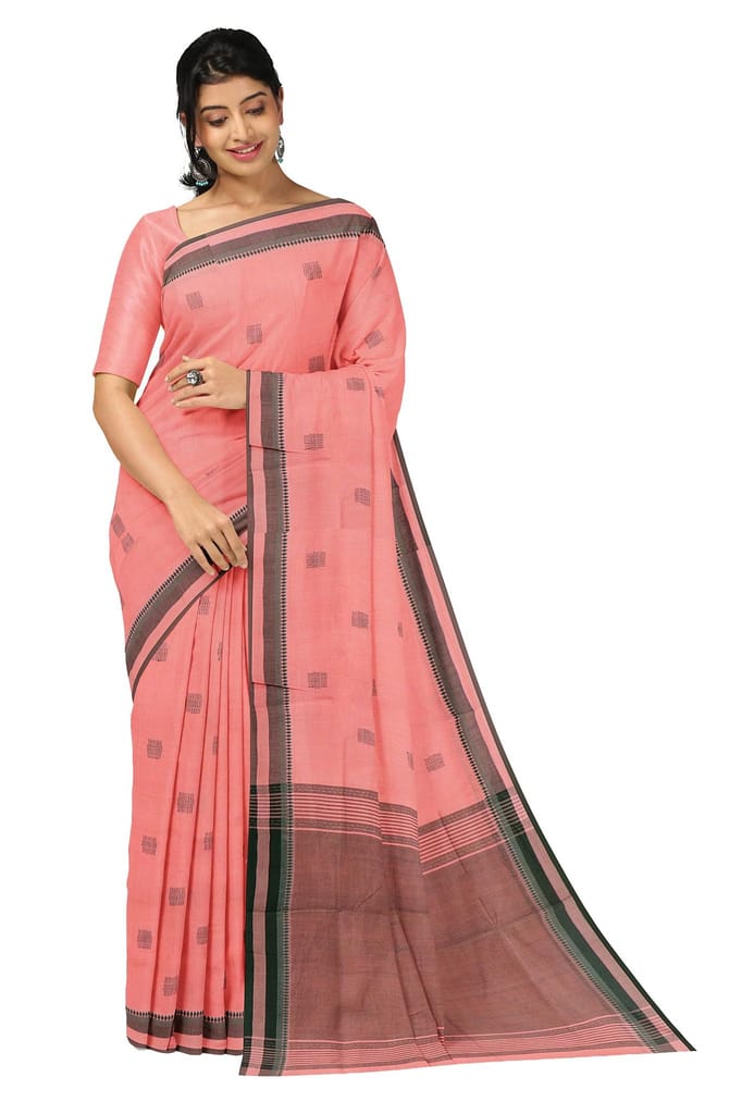 APCO Handloom (A Andhra Pradesh Govt Emporium)- Women's Traditional Pure Handloom Rajahmundry/Angara Cotton Saree | ACS0041 - Sarees | Buy online on ZillyBuy