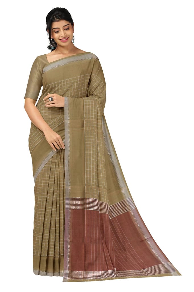 APCO Handloom (A Andhra Pradesh Govt Emporium)- Women's Traditional Pure Handloom Rajahmundry/Angara Cotton Saree | ACS0034 - Sarees | Buy online on ZillyBuy