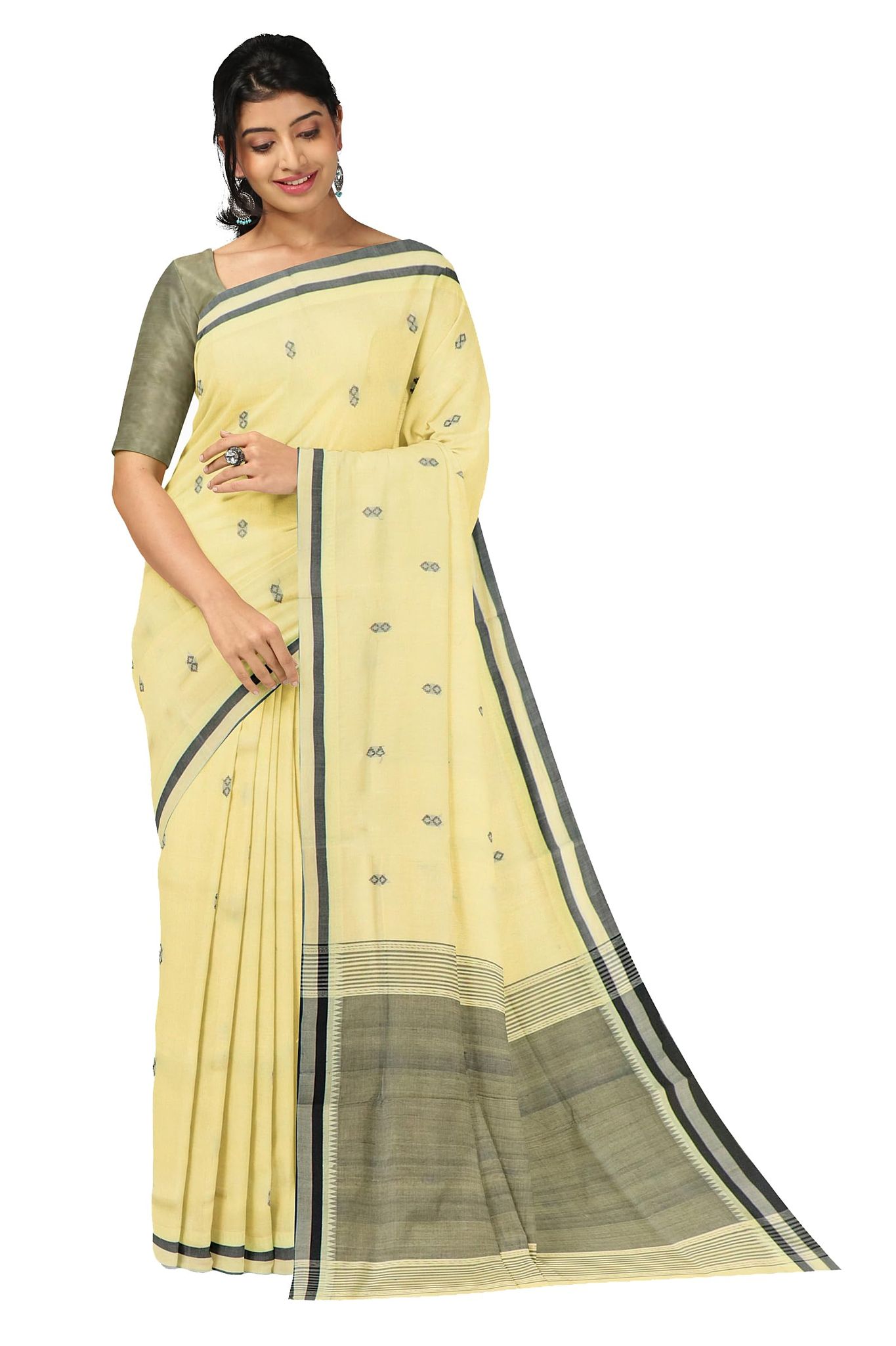 APCO Handloom (A Andhra Pradesh Govt Emporium)- Women's Traditional Pure Handloom Rajahmundry/Angara Cotton Saree | ACS0036