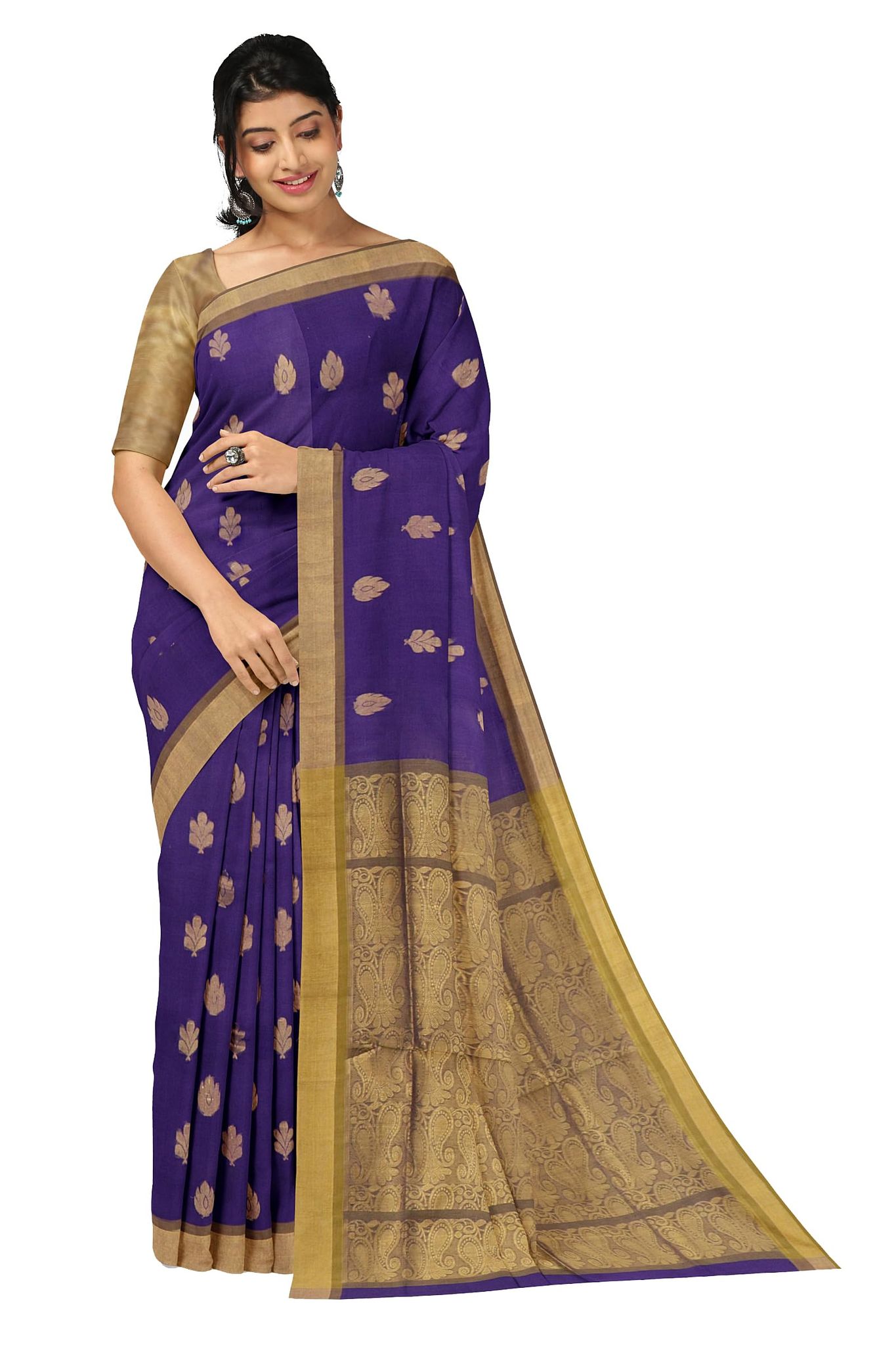 APCO Handloom (A Andhra Pradesh Govt Emporium)- Women's Traditional Pure Handloom Madhavaram Cotton Saree | A00572MDVRM