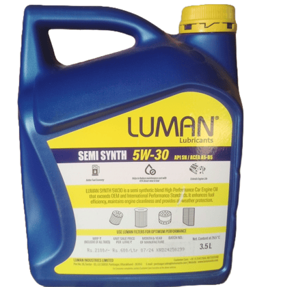 Luman 5W-30 API SN/ACEA A5-B5 Semi Synthetic Engine Oil 3.5L  Luxury Car luxury Car