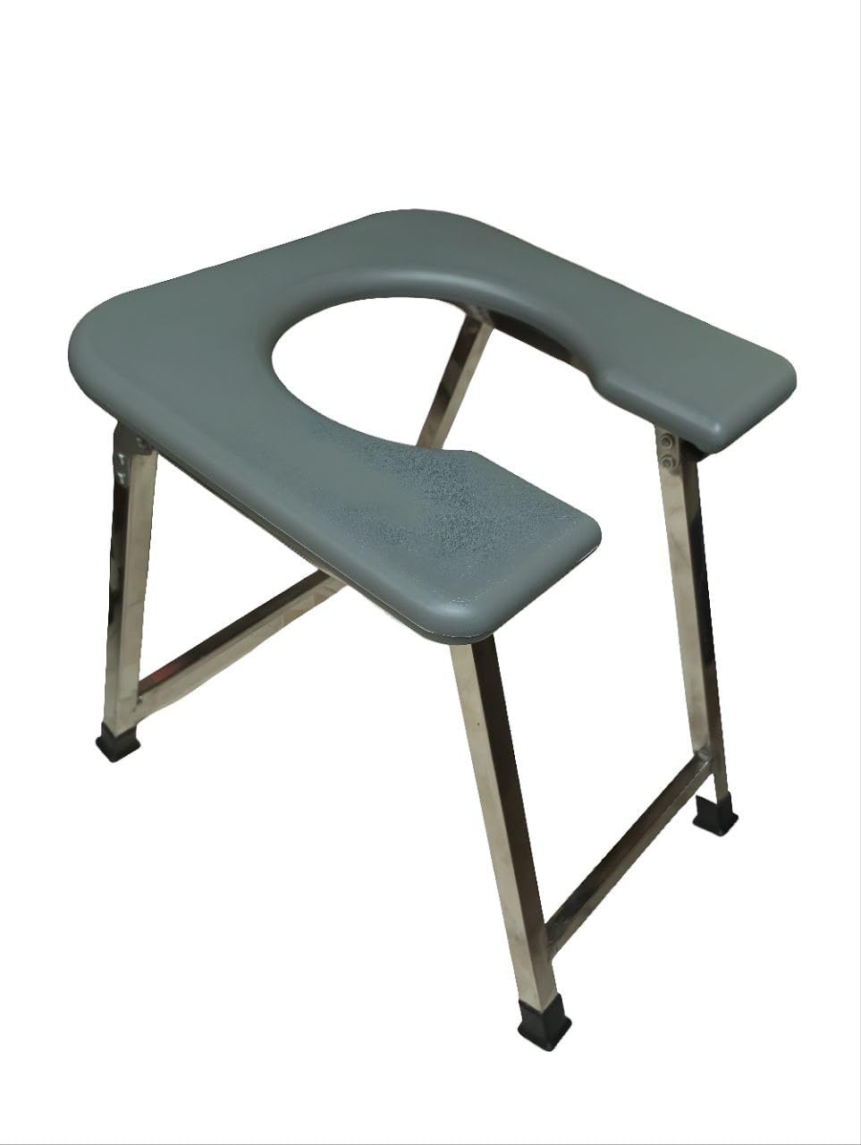 Stainless Steel Toilet Stool Support 100kg Portable Chair for