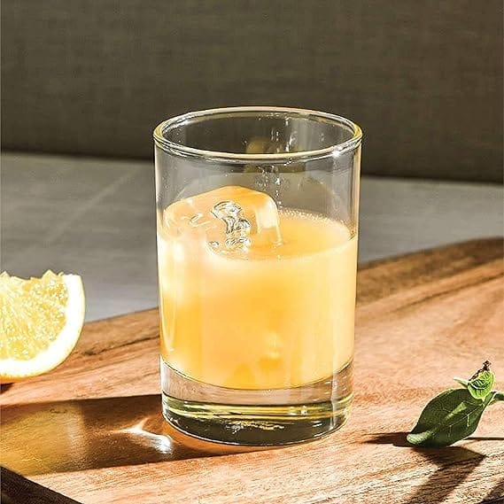 Ocean San Marino Juice, 175 Ml. | Soda Lime Glass | Set of 6 | Clear & Transparent | Used to Serve Water, Juice, Soft Drink, and Other Iced Beverages |Home Party, Offices, Hotel & Restaurant