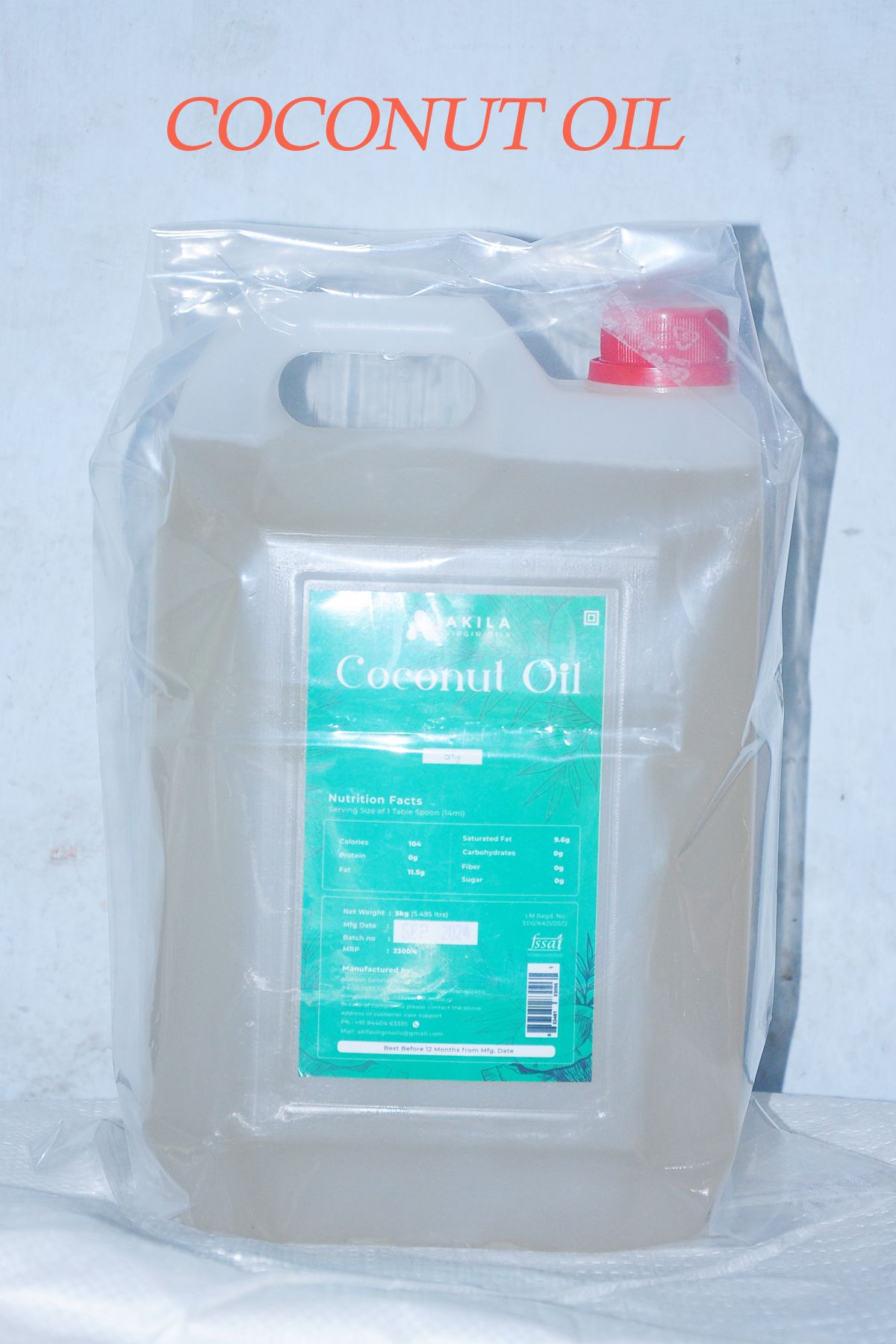 Akila  Virgin Coconut Oil,5L