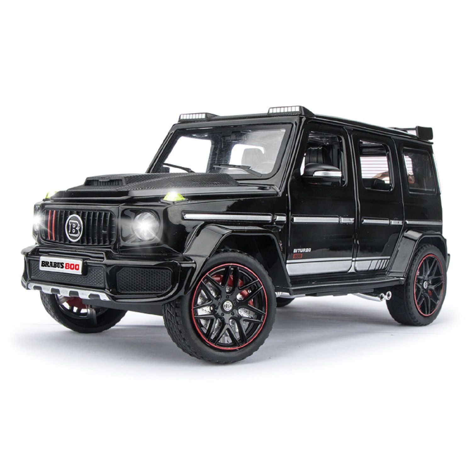 KTRS ENTERPRISE 1:24 Alloy Metal Pull Back Die-cast Car Model Pull Back car Super Openable Doors Sound and Light Doors & Light Music Boys Toys for Kids s(Borbes G800)