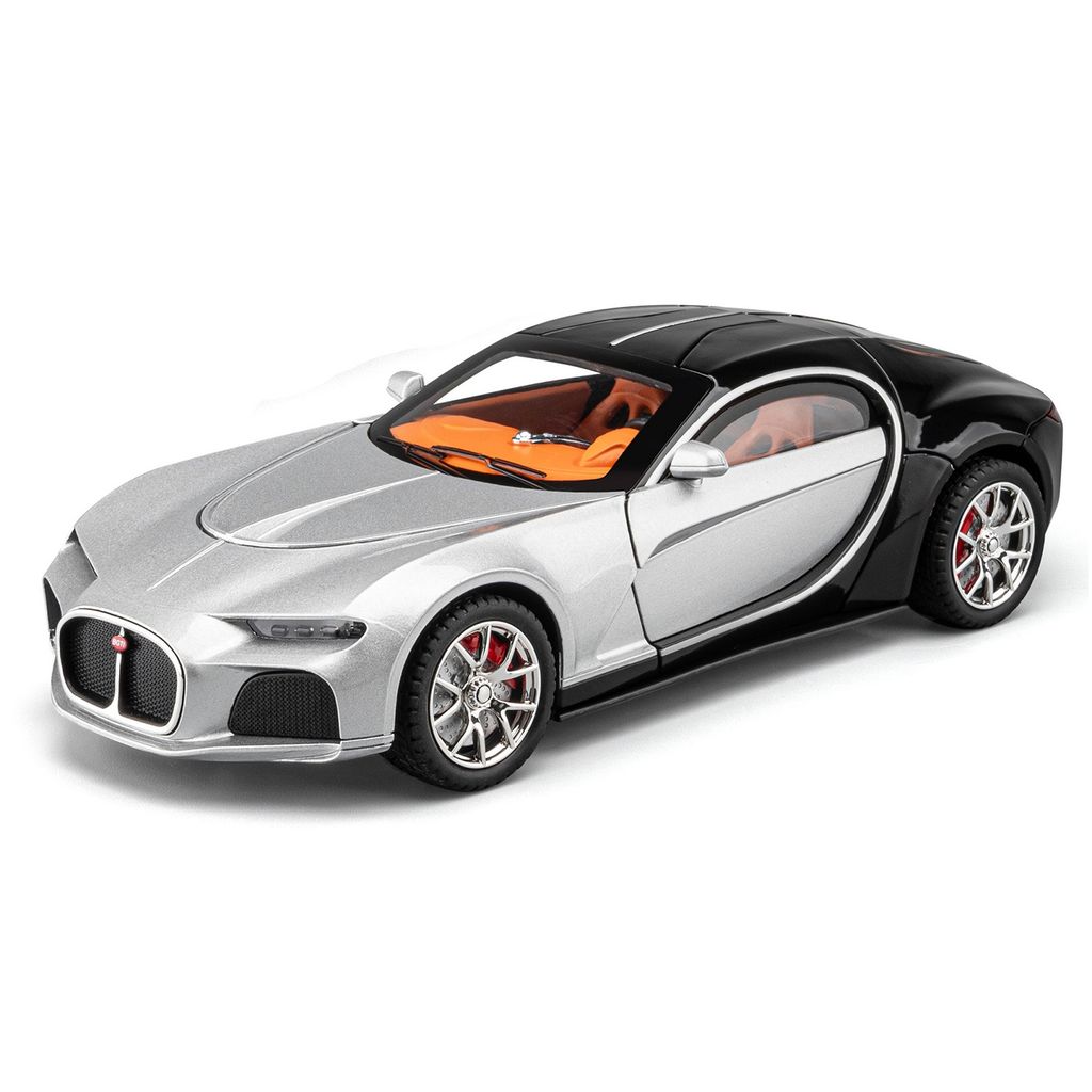 KTRS ENTERPRISE 1:24 Alloy Metal Pull Back Die-cast Car Model Car Pull Back car Super car with Openable Doors with Sound and Light Doors Light Music Toys for Kids (Bogetti Atlenc sports car) - Toys and Games | Buy online on ZillyBuy