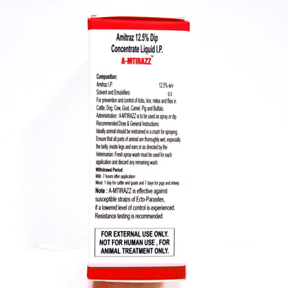 Amitraz Dip Concentrate Liquid for Dogs and Cattle, 15 ml ,Ticks, Fleas , Lice and Mites Control